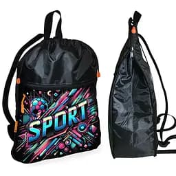 Рюкзак-мешок для обуви,спортивной формы Sport детская сумка для сменки с расширителем (01429)