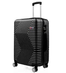 Валіза Велика (L) Полікарбонат На 4-х подвійних колесах 120Л POLO ПК001-L Чорний