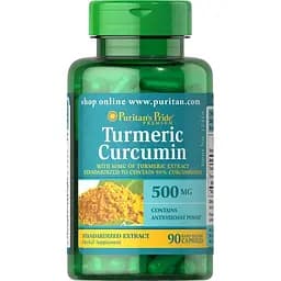 Куркумін Puritan's Pride Turmeric Curcumin 500 мг 90 капсул