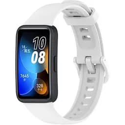 Ремінець DK CDK для Huawei Band 10 Silicone Sport Band Classic (016235) (white) - мініатюра 2