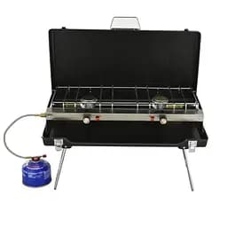 Газовая плита портативная туристическая с пьезоподжигом HP-DS3-7 черная газовая плита настольная Yiwu HP-DS3-7