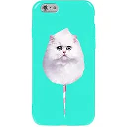 Чохол-накладка Toto Pure TPU 2 mm Print Case Apple iPhone 6/6s #9 Cat Candy Mint
