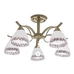 Люстра стельова Brille класична в зал E27 60W BZ (LK-611C/5)