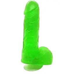 Крафтовое мыло-член с присоской Чистий Кайф Green Size S