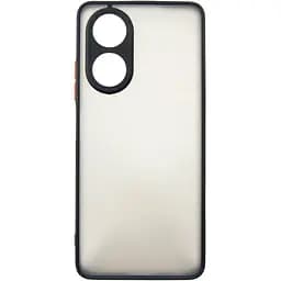 Чехол для мобильного телефона Dengos Matte OPPO A58 4G (black) (DG-TPU-MATT-132)
