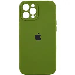 Чохол Silicone Case із захистом камери Full Apple iPhone 13 Pro Max Army green