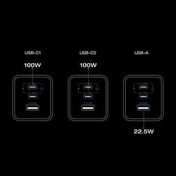Мережевий зарядний пристрій EcoFlow RAPID Pro Charger 100W (EFA-100W-GAN-CHARGER-EU) [143062] - мініатюра 5