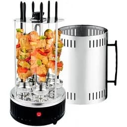 Электрошашлычница Crownberg cb-7416 6 шампуров 1000 Вт нержавеющая сталь (cb-7416_1025)