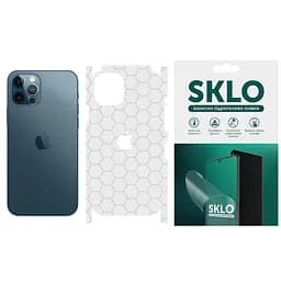 Защитная гидрогелевая пленка SKLO Back тыл+грани+лого Transp. для Apple iPhone 7 plus/8 plus 5.5 Прозрачный/Соты