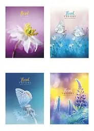 Комплект 4 шт загальних зошитів. Зошит Школярик А5 80 арк. у лінію 5065 4823088207774