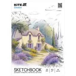 Скетчбук для робіт олівцями Kite Creative А4 30 аркушів (K-1278)