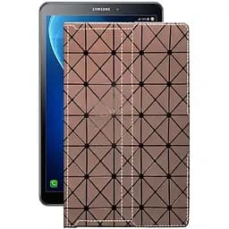Чехол StatusCASE из экокожи для планшета Samsung Galaxy Tab A6 (T580) Коричневый ромб