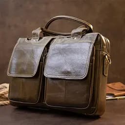 Ділова сумка 20443 Vintage коричнева - мініатюра 6