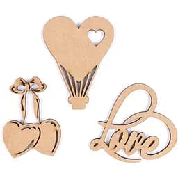 Набор заготовок Rosa Talent Love 3 шт МДФ