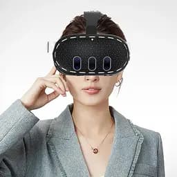 Чохол для VR-окулярів GINWDAY Silicone VR Shell Protective для Meta Quest 3 Black [139302] - мініатюра 6
