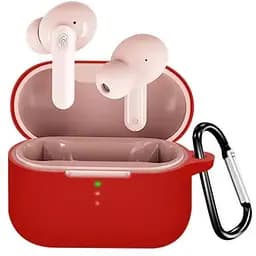 Чохол-накладка DK Silicone Candy Friendly з карабіном для Xiaomi QCY T10/T10 Pro/T11 (red)