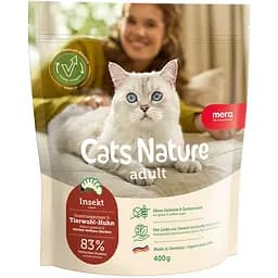 Сухой корм Mera Cats Nature Adult Insekt (Insekt) с насекомыми для взрослых кошек всех пород 400 г