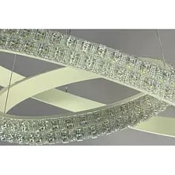 Підвісна люстра LED у спальню Linisoln 1956-60x40 WH метал, акрил, діаметр 60x40 см, висота 50-120 см, потужність 80 Вт, - мініатюра 2