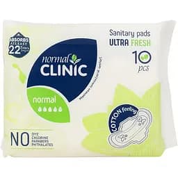 Гігієнічні прокладки Libresse Normal Clinic Comfort Ultra fresh Cotton&Velvet 10 шт.