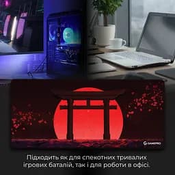 Килимок для мишки GamePro Speed/Control Black-Red (MP275R) - мініатюра 7