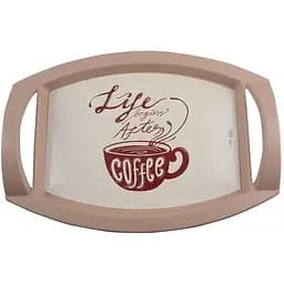 Таця для сервірування Violet House 0081 Cappuccino, 32x44,5x8 см (0081 Cappuccino 32*44,5*8 см) - мініатюра 2