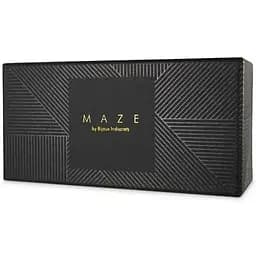 Пара браслетов на запястье и палец Bijoux Indiscrets Maze Hand Bracelet Harness Black, экокожа