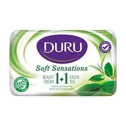 Мыло Duru 1+1 Soft Sensations Зеленый чай с увлажняющим кремом, 80 г