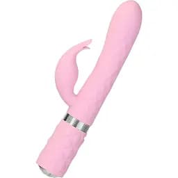 Розкішний кролик з ротацією та вібрацією Pillow Talk Lively кристал Сваровськи потрійний відріст