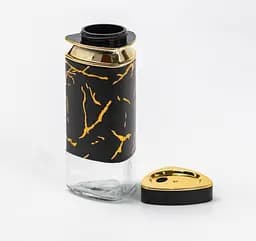 Органайзер набір Condiment Set для спецій на підставці з 4 баночками для спецій по 120 мл Чорний - мініатюра 3