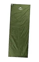Спальник Naturehike LW180 (NH21MSD04) +15°C - правий - 190см - темно зелений