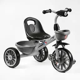 Велосипед 3-х колісний Best Trike колеса EVA переднє 12’’, заднє 10’’, сталева рама, фара з муз. та св., 1 пісня укр. та 2 англ., 2 кошики, в кор.