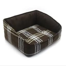 Лежак для собак и кошек Zoo-hunt Торнадо двухсторонний коричневый №6 58х80х25 см