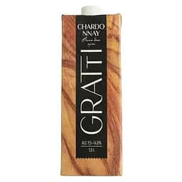Вино Gratti Chardonnay біле сухе 1 л - мініатюра 2