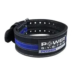 Пояс для важкої атлетики Power System PS-3800 PowerLifting, Black/Blue - XL - мініатюра 3