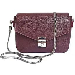 Жіноча шкіряна сумочка Yoko бордова флотар