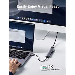 USB-хаб Ugreen 5 в 1 USB-C / 4xUSB 3.0 / 1x4K HDMI (20197) [63381] - мініатюра 6