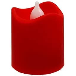 Декоративна свічка LED з полум'ям Bambi 12-67C(Red) 4 см, червоний