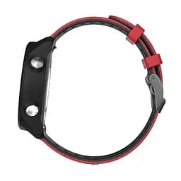 Силіконовий ремінець Rage для Samsung Galaxy Watch 3 45mm - червоно-чорний ширина кріплення 22мм Watchbands (W25-2WB21904020) - мініатюра 4