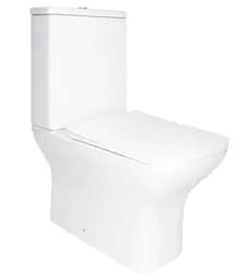 Унитаз напольный Qtap Aries Rimless с сиденьем Slim Duroplast/ Soft-close/ Quick Release QT03228302W