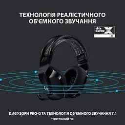 Навушники Logitech G733 Lightspeed Wireless RGB Gaming Headset Black (981-000864) - мініатюра 10