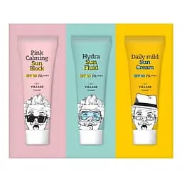 Набір сонцезахисних засобів Village 11 Factory Suncare, SPF 50, 75 мл (3 уп. по 25 мл)