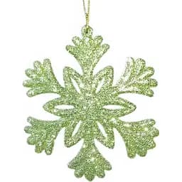 Набір новорічних прикрас Jumi Сніжинка зелений 6 шт.(5900410306561)
