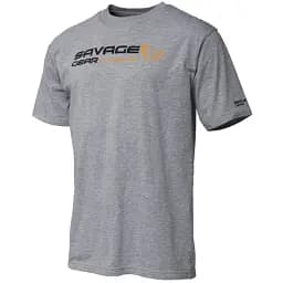 Футболка Savage Gear Signature Logo T-Shirt S Grey melange