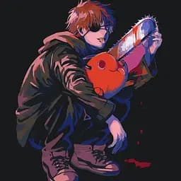 Картина за номерами Людина бензопила Денджі Chainsaw Man Denji 40х40 см PN CM D2