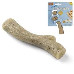 Жевательная игрушка Nylabone для щенков M вес до 16 кг вкус курицы прочный нейлон аромат сохраняется