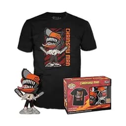 Коллекционная  фигурка    Funko Pop Человек-бензопила Дэнджи с футболкой Chainsaw Man Denji 10 см FP CM TD 1804