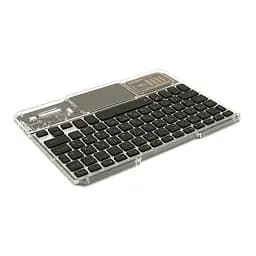 Клавіатура бездротова Voltronic YT-K333, розкладна, 78 клавіш, Touchpad, (Eng/Pyc), 2.4G, вбудований акумулятор, 245x165mm, Black/Transparent, Box - мініатюра 4