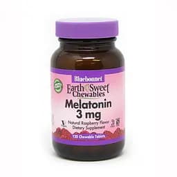 Натуральна добавка Bluebonnet Nutrition Earth Sweet Chewables Melatonin 3 mg, 120 жувальних таблеток