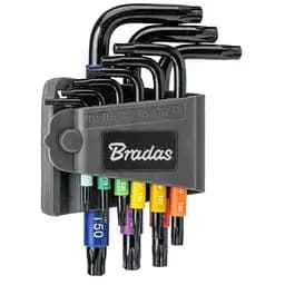 Набір ключів Bradas TORX TX 10-50 9 шт короткі (DIY-HKT71-SH/B)
