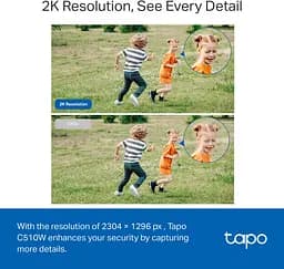 IP-Камера Tapo C510W 3MP N300 зовнішня поворотна TP-Link teh0016033 - мініатюра 7